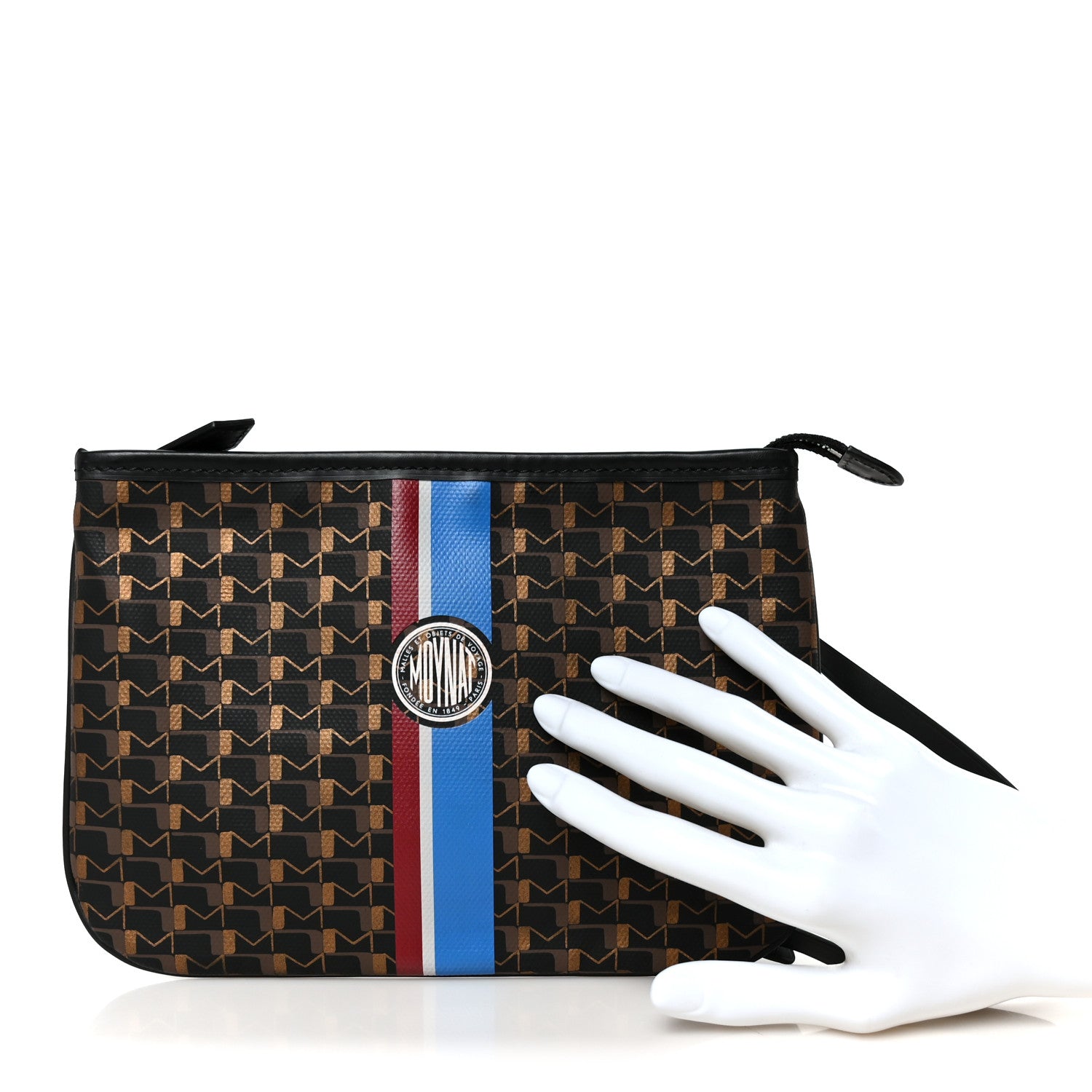 Moynat Toile 1920 Oh! Trousse Pouch Black Multicolor 2 of 8