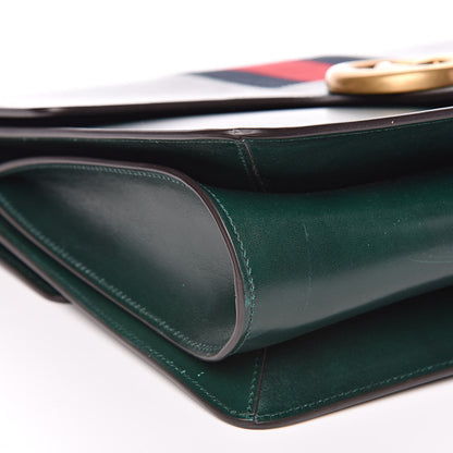 Gucci Tuscany Lux Calfskin Web GG Marmont Shoulder Bag Verde 8 of 15
