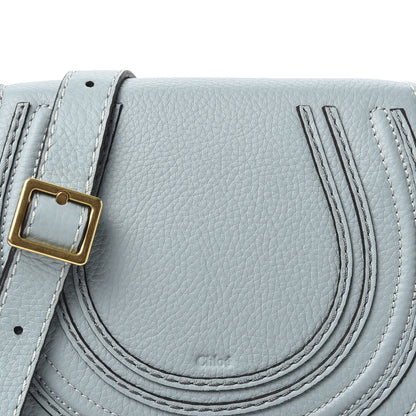 Chloe Calfskin Mini Marcie Round Crossbody Bag Faded Blue 8 of 8