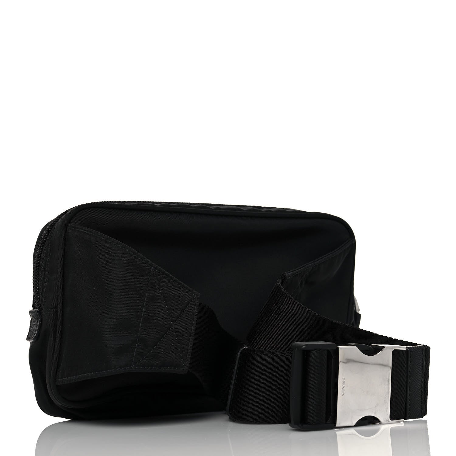 Prada Tessuto Nylon Belt Bag Black 3 of 12