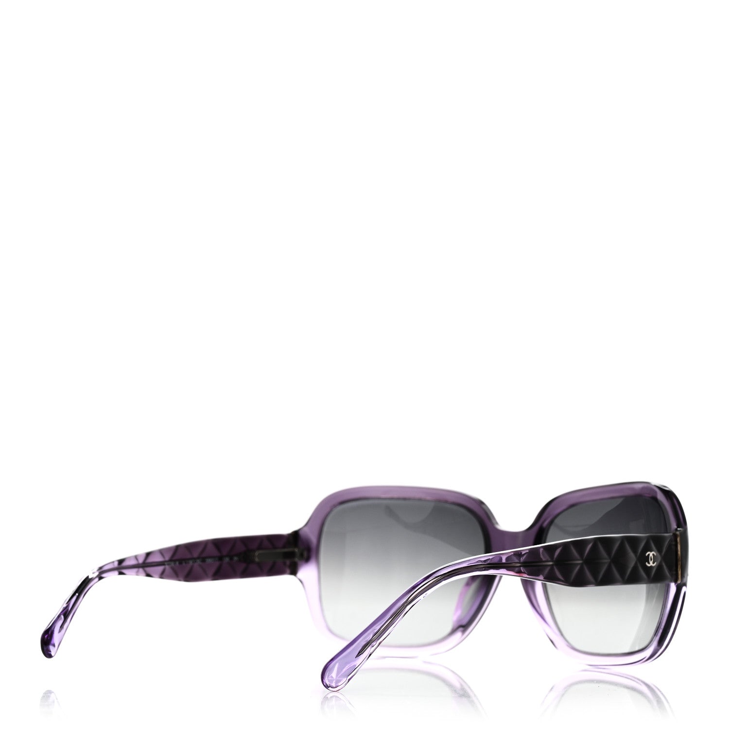 Chanel Quilted CC Mod Sunglasses 5124 Purple 4 of 7