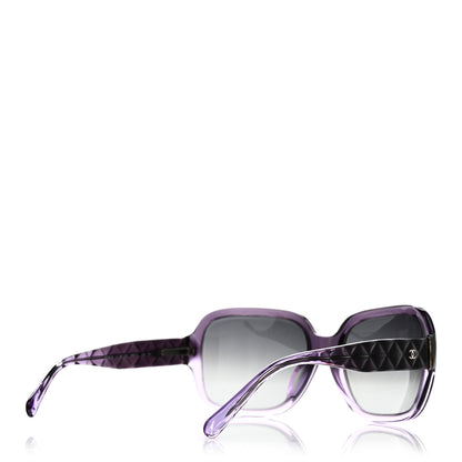 Chanel Quilted CC Mod Sunglasses 5124 Purple 4 of 7