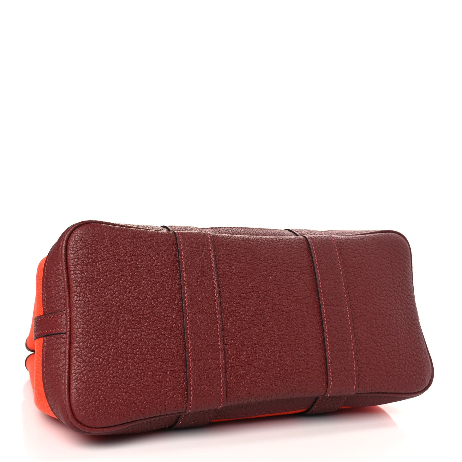 Hermes Toile Militaire Negonda Garden Party Tote 30 Orange Mecano Rouge H 4 of 9