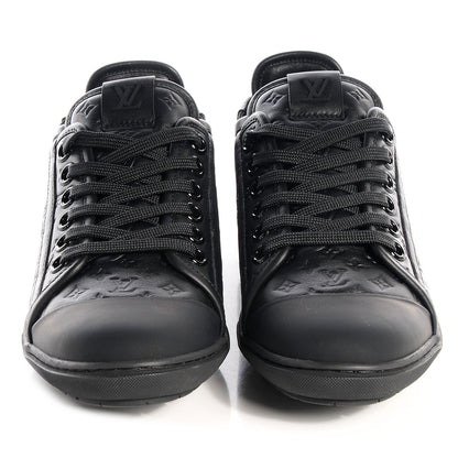 Louis Vuitton Calfskin Embossed Monogram Toucan Sneakers 38 Black 2 of 6