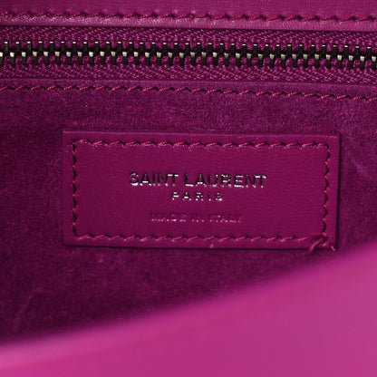 Saint Laurent Smooth Calfskin Le Carre Shoulder Bag Purple 6 of 12