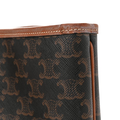 Celine Triomphe Canvas Calfskin Medium Cabas Bag Tan 17 of 19