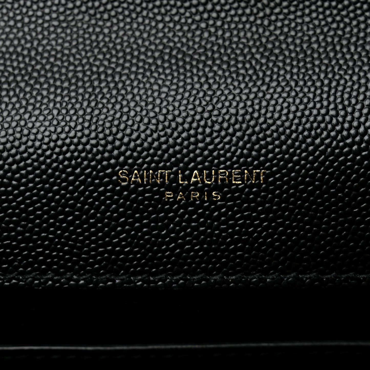 Grain De Poudre Medium Classic Monogram Kate Satchel Black