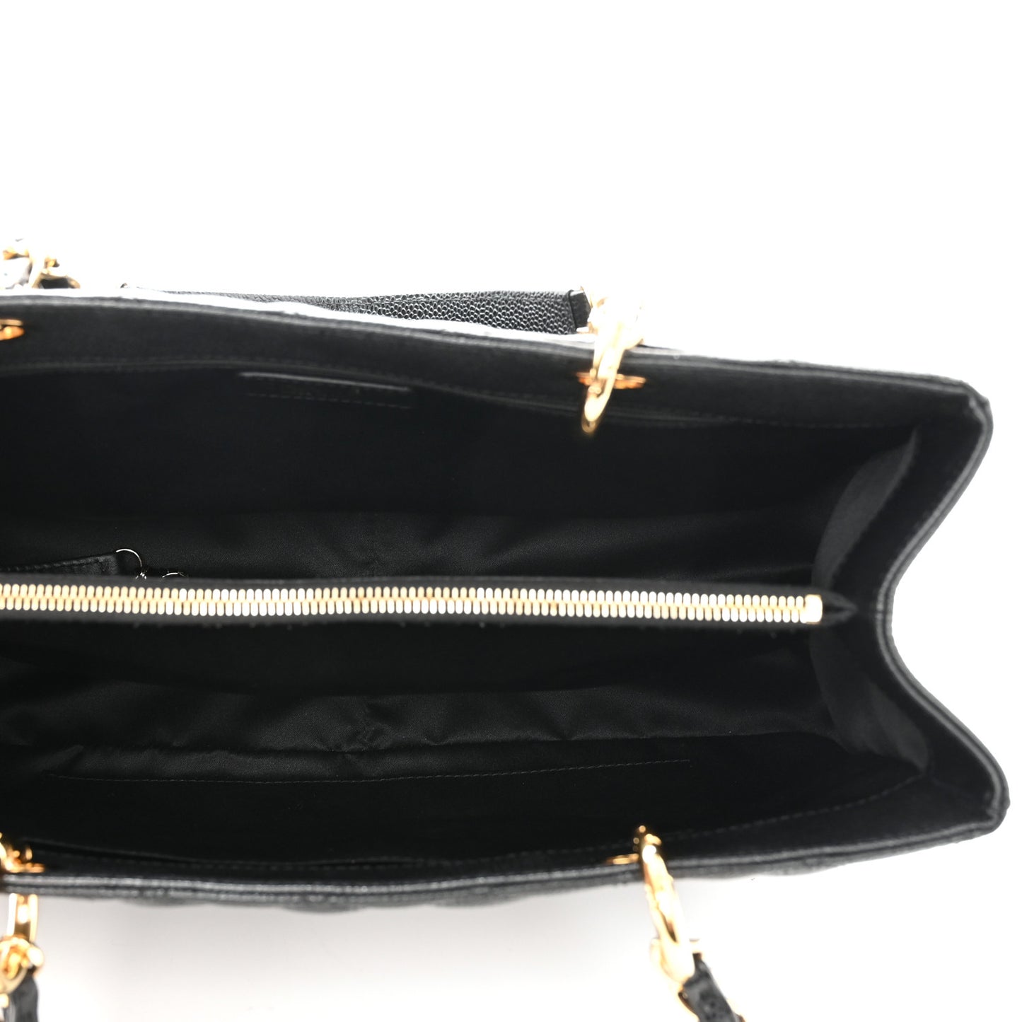 Caviar Quilted Grand Shopping Tote GST Black