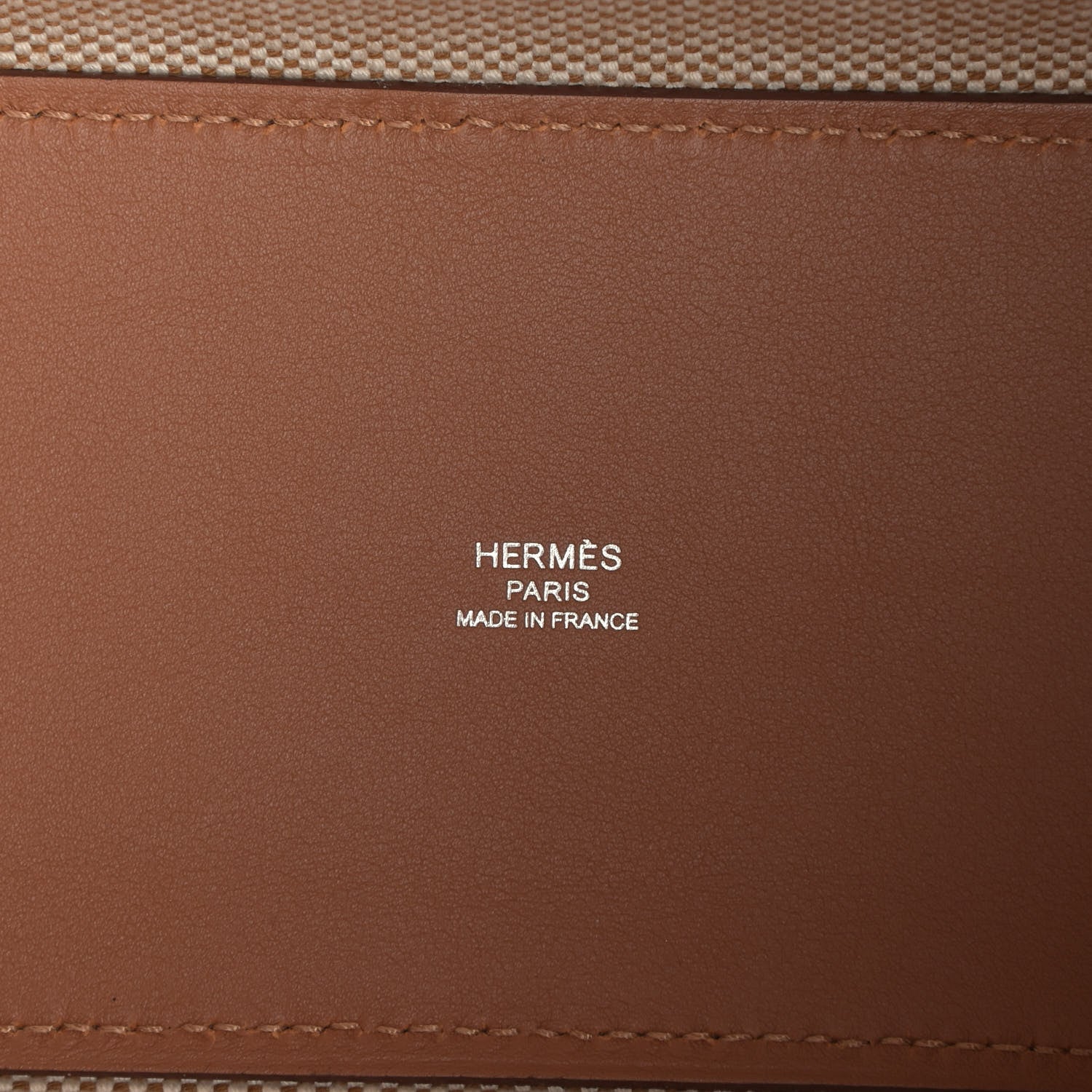 Hermes Swift Toile H Cabas H En Biais 27 Ecru Naturel Gold 6 of 10