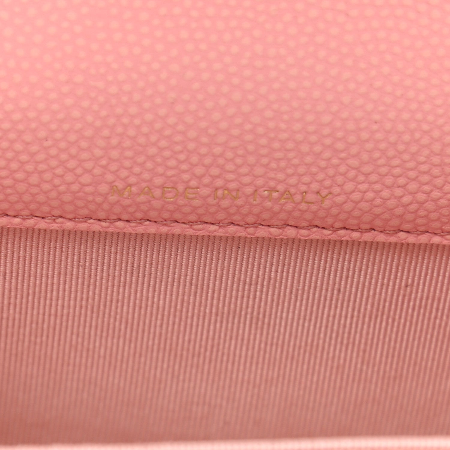 Chanel Caviar Flat Chevron Quilted Flap Card Holder Pink 7 of 9