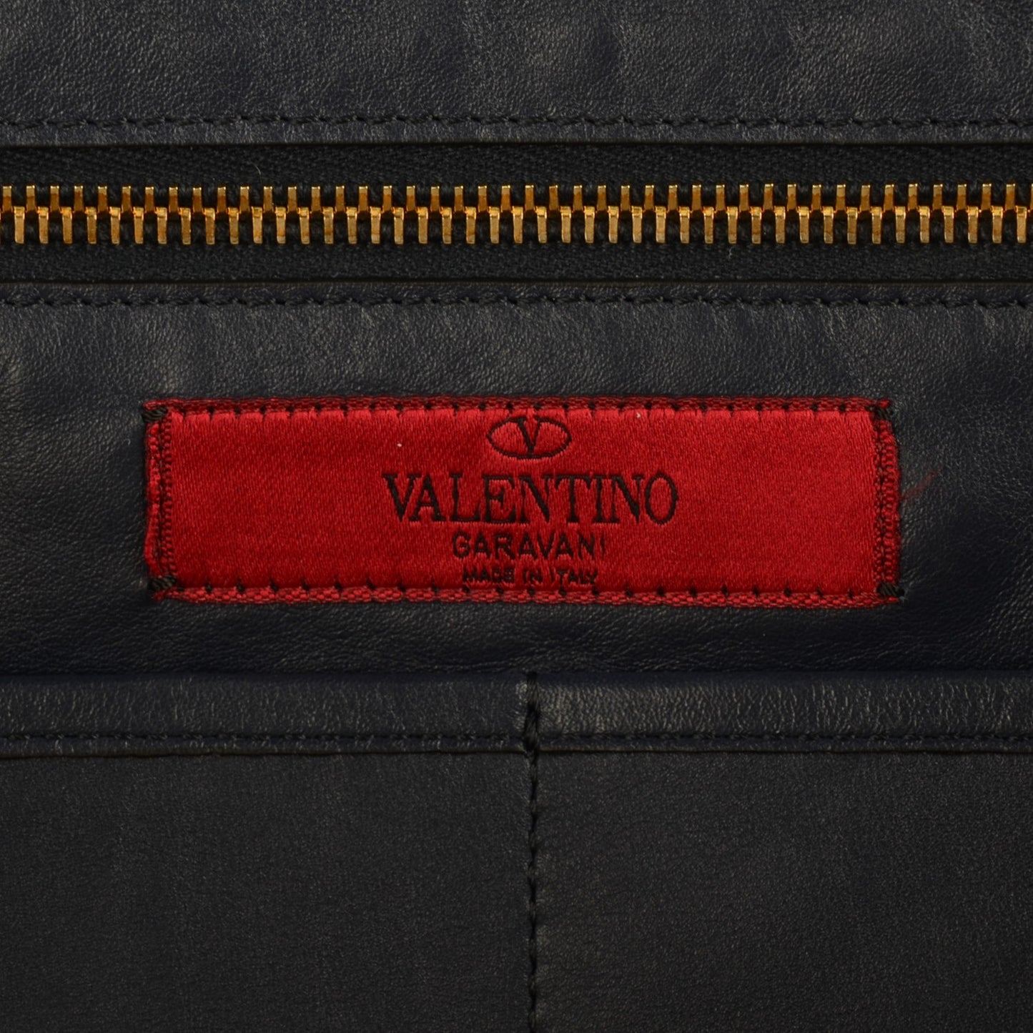 Vitello Medium Rockstud Tote Marine
