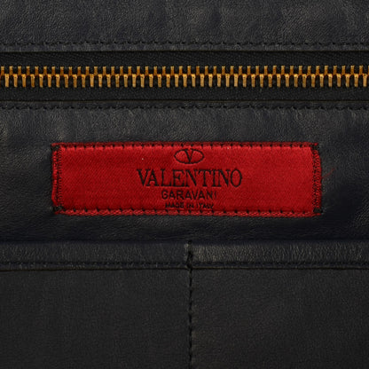 Valentino Garavani Vitello Medium Rockstud Tote Marine 7 of 9