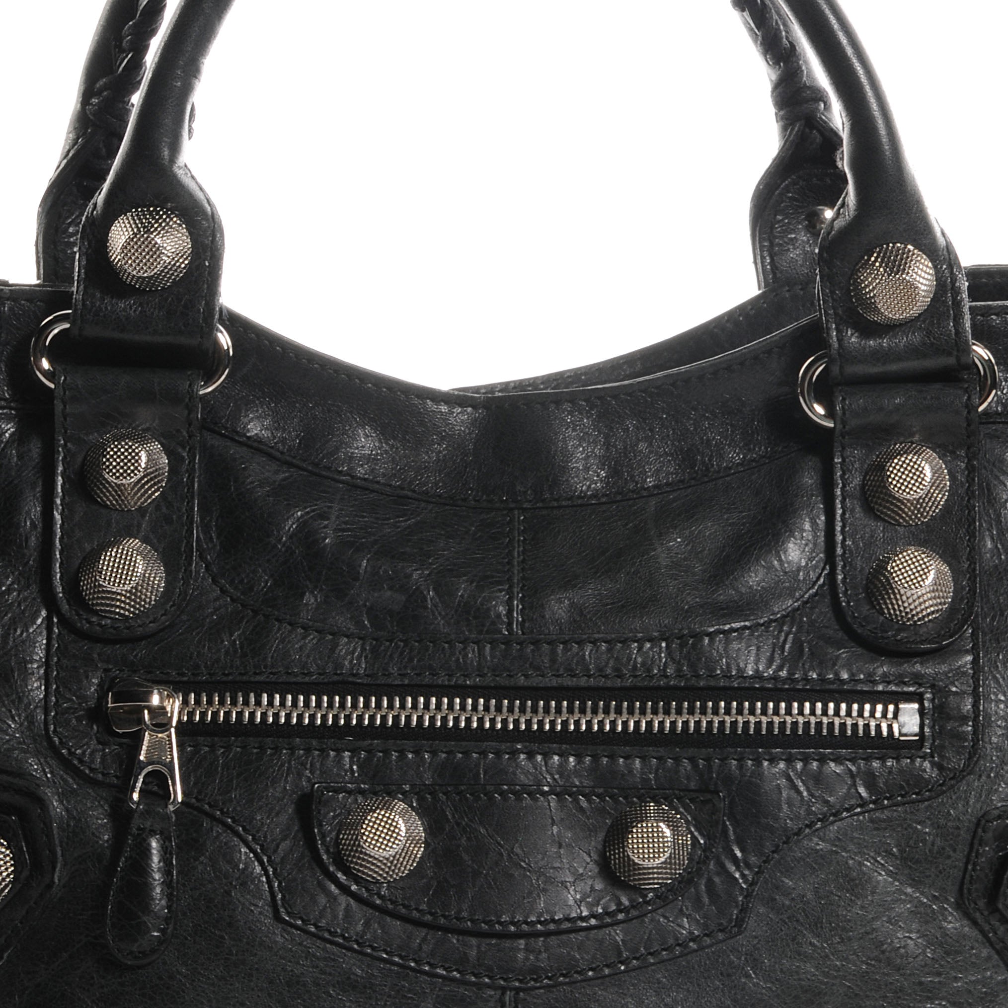 Balenciaga Agneau Giant 21 Silver Hardware Part Time Black 66216