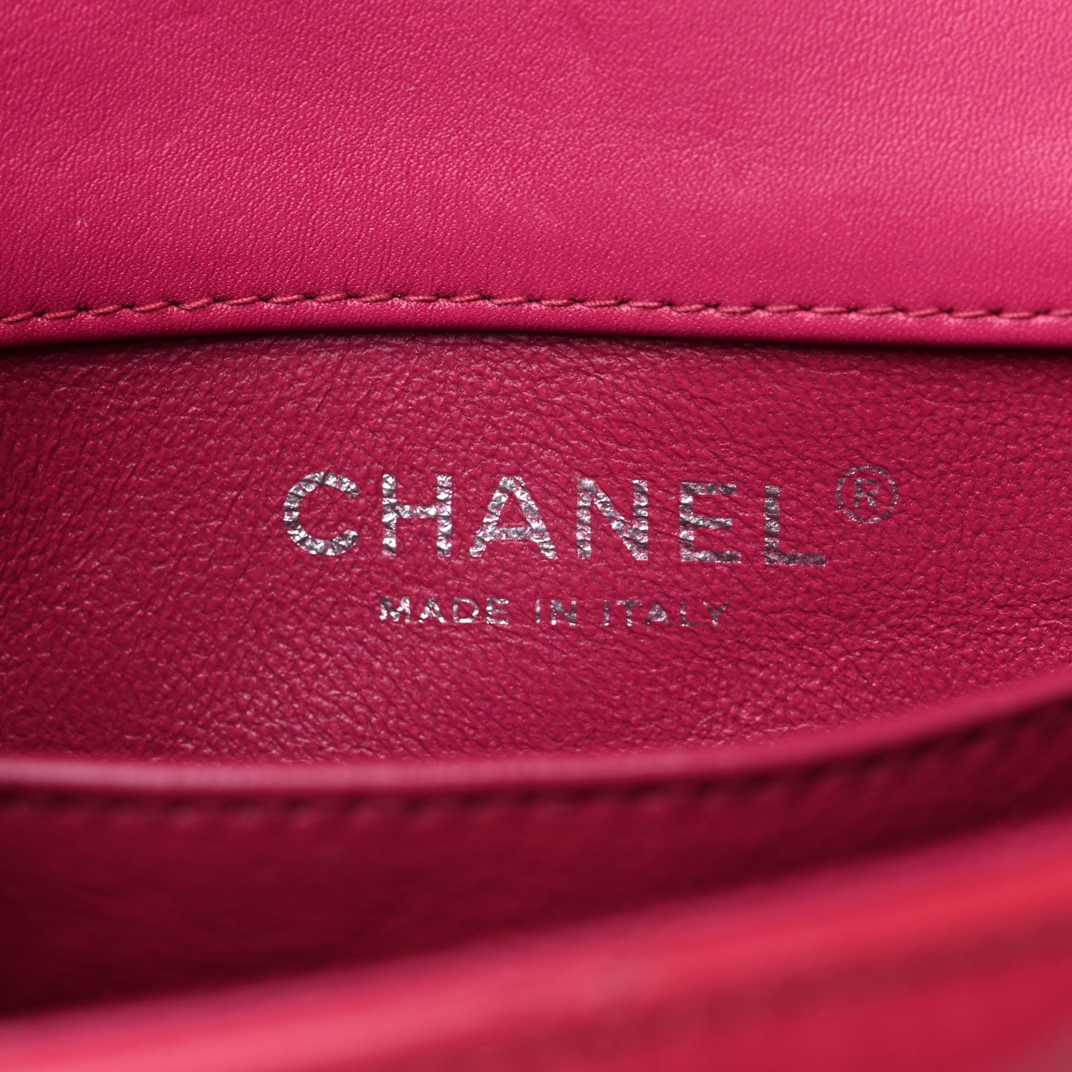 Chanel Patent Calfskin Quilted Extra Mini Rectangular Flap Pink 6 of 11