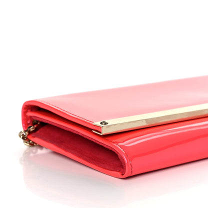 Jimmy Choo Patent Milla Wallet on Chain Pink 8 of 11