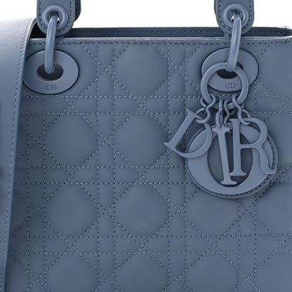 Christian Dior Ultra Matte Calfskin Cannage Small My ABCDior Lady Dior Dark Denim Blue 8 of 10