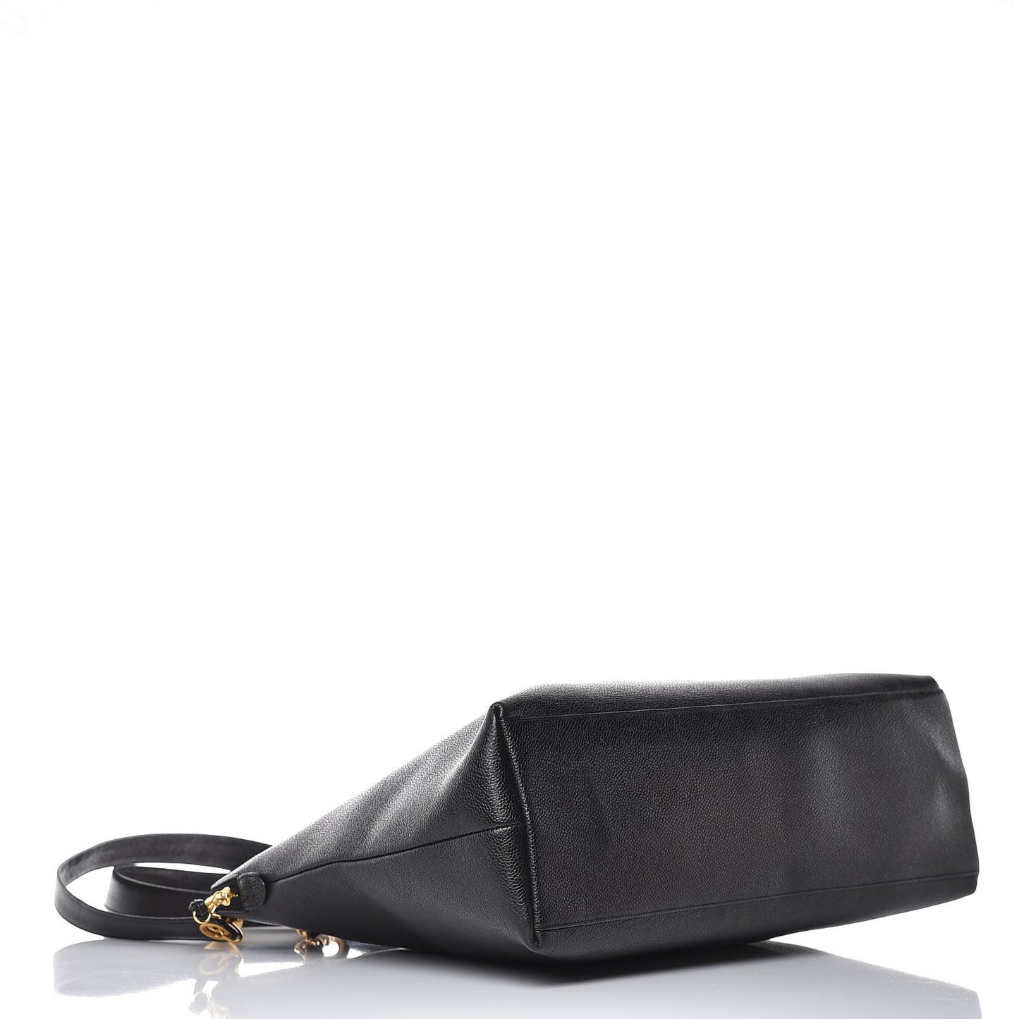 Caviar Large CC Shoulder Bag Black
