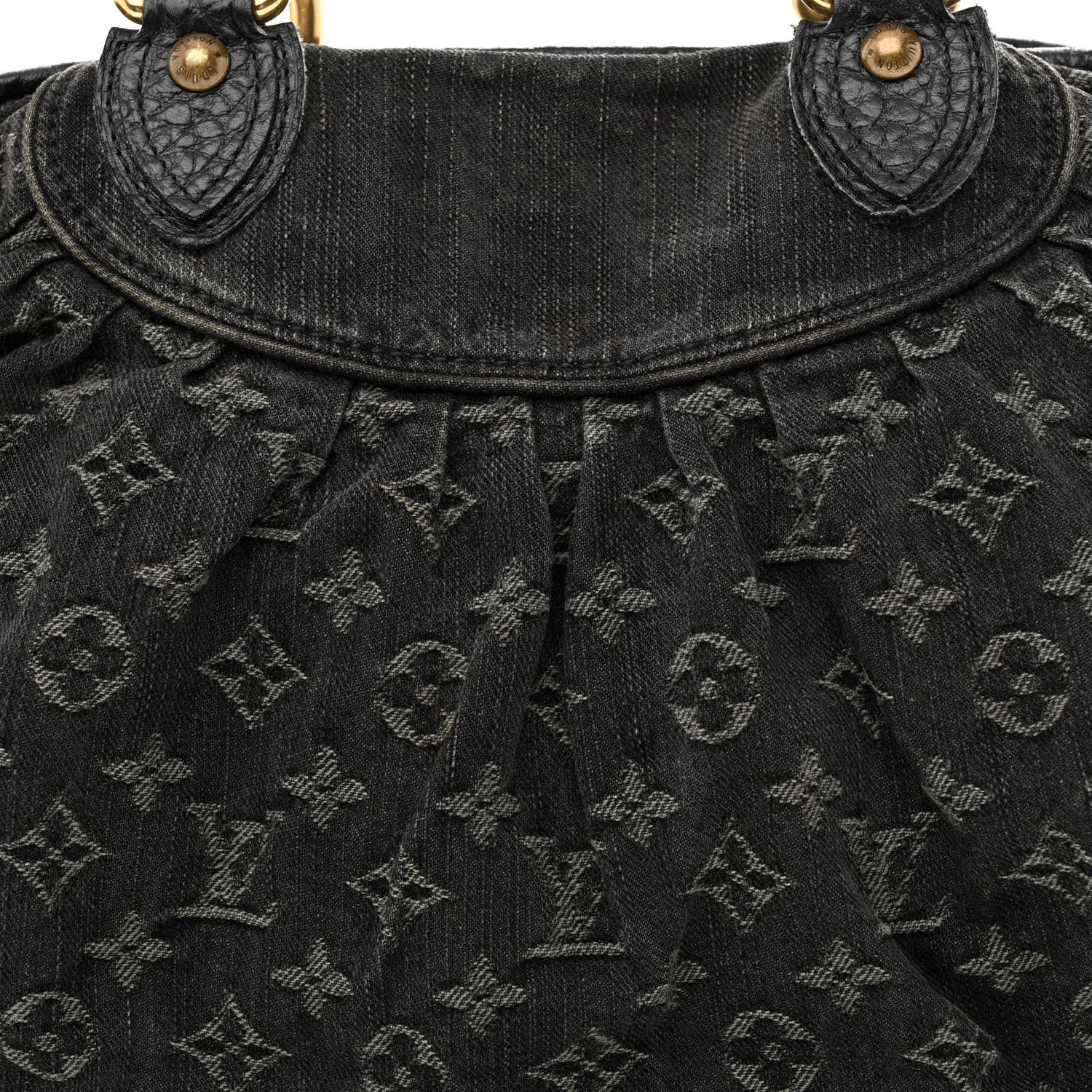 Louis Vuitton Denim Neo Cabby MM Black 8 of 15