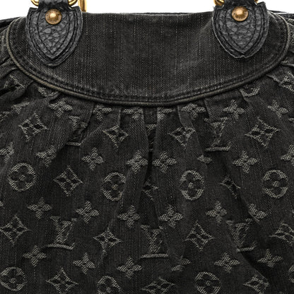 Louis Vuitton Denim Neo Cabby MM Black 8 of 15