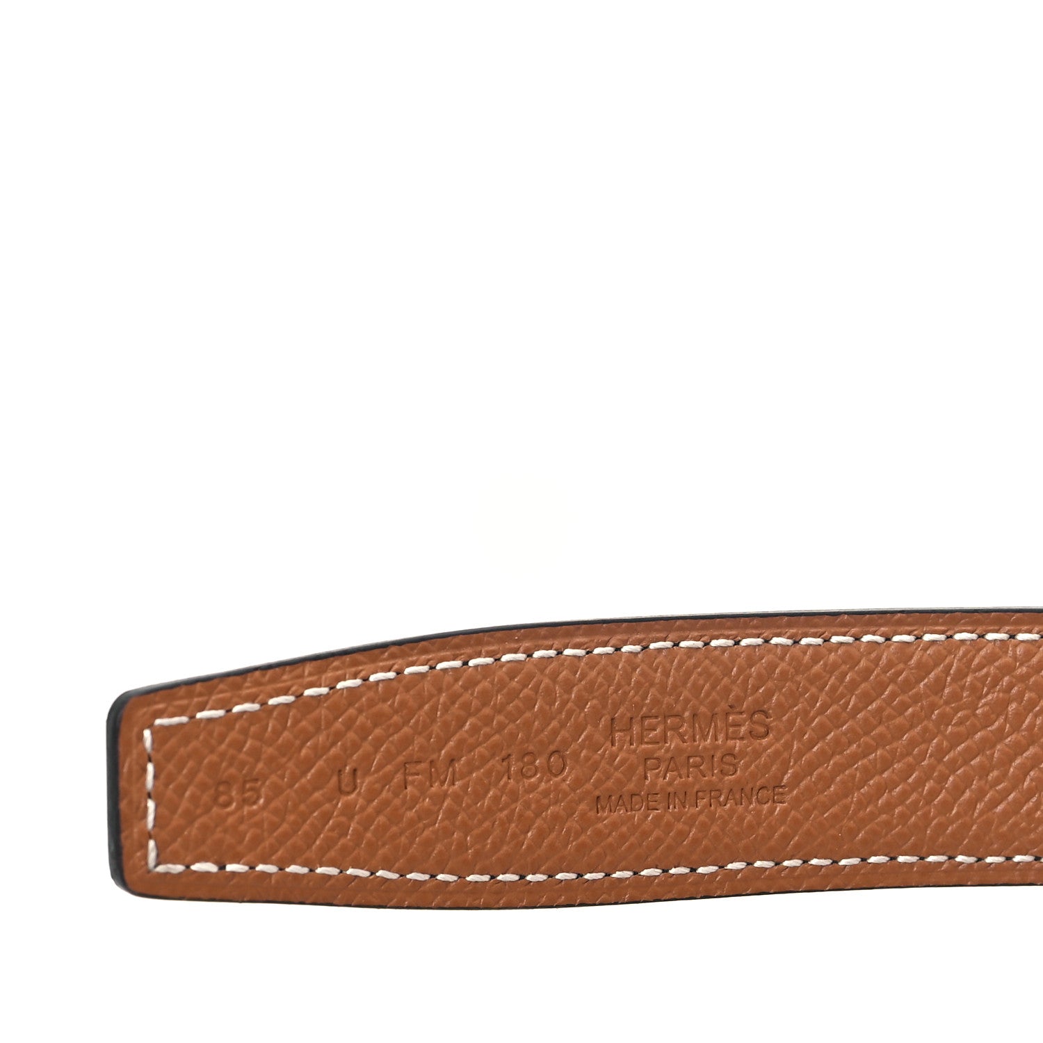 Hermes Swift Epsom Enamel 24mm Mini Constance H Belt 85 34 Black Gold 3 of 5