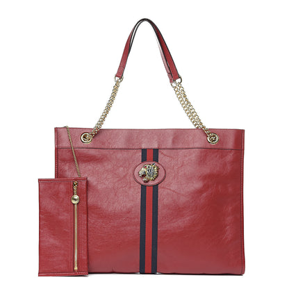 Gucci Calfskin Large Rajah Chain Tote Romantic Cherry 1 of 11