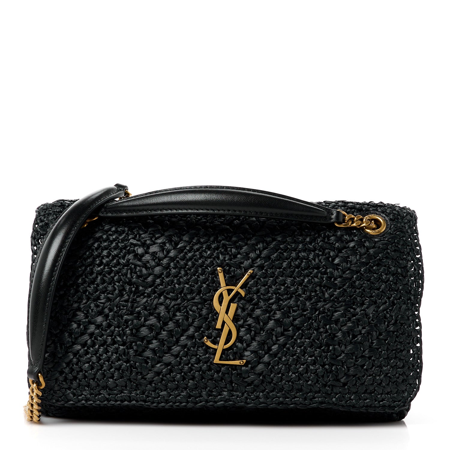 Saint Laurent Raffia Monogram Medium Jamie Black 1 of 11
