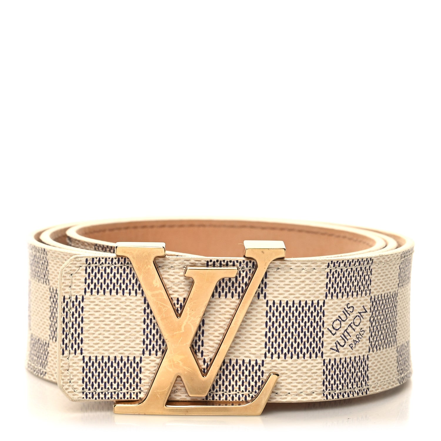 Louis Vuitton Damier Azur LV Initiales Belt 90 36 1 of 7