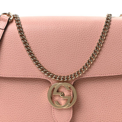 Gucci Dollar Calfskin Interlocking G Shoulder Bag Soft Pink 8 of 10