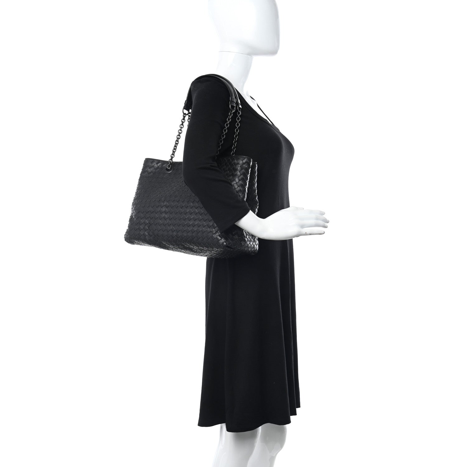 Bottega Veneta Nappa Intrecciato Medium Tote Black 2 of 11