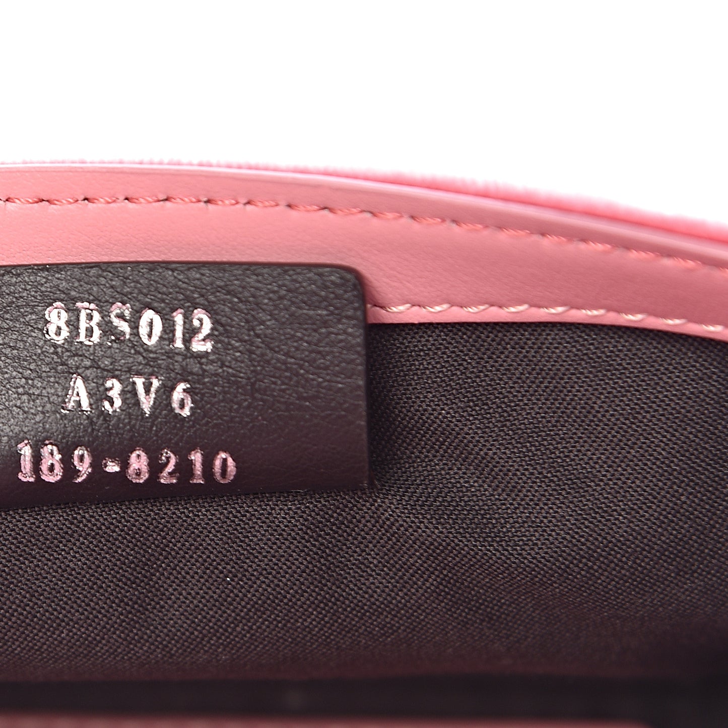 Velvet F is Fendi Wallet on Chain Candy Pink
