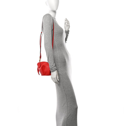Loewe Calfskin Mini Elephant Crossbody Bag Scarlet Red 2 of 9