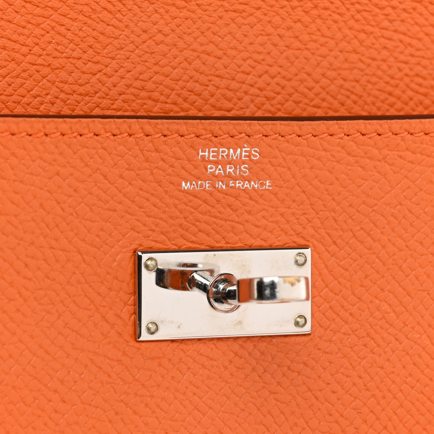 Hermes Epsom Kelly Longue Wallet Orange 8 of 14