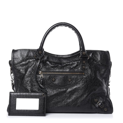 Balenciaga Agneau Giant 12 Gunmetal Hardware City Black 1 of 12