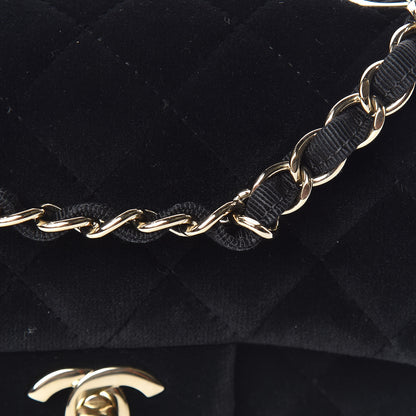 Chanel Velvet Quilted Mini Rectangular Flap Black 10 of 11