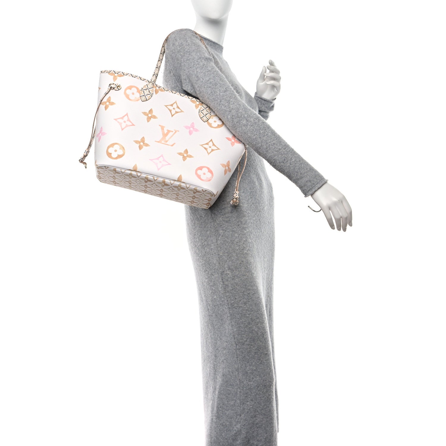 Louis Vuitton Monogram Giant By The Pool 2.0 Neverfull MM Beige 2 of 10