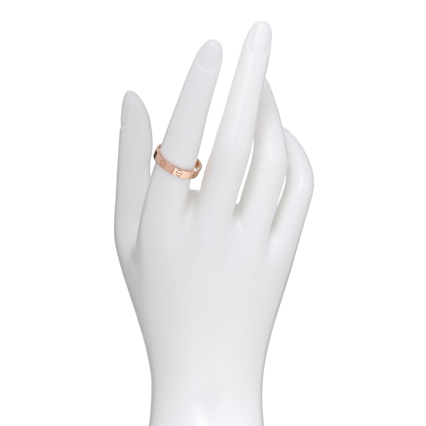 18K Pink Gold 3.5mm LOVE Wedding Band Ring 57 8