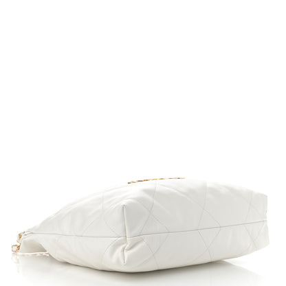 Chanel Shiny Calfskin Quilted Small Chanel 22 White 4 of 10