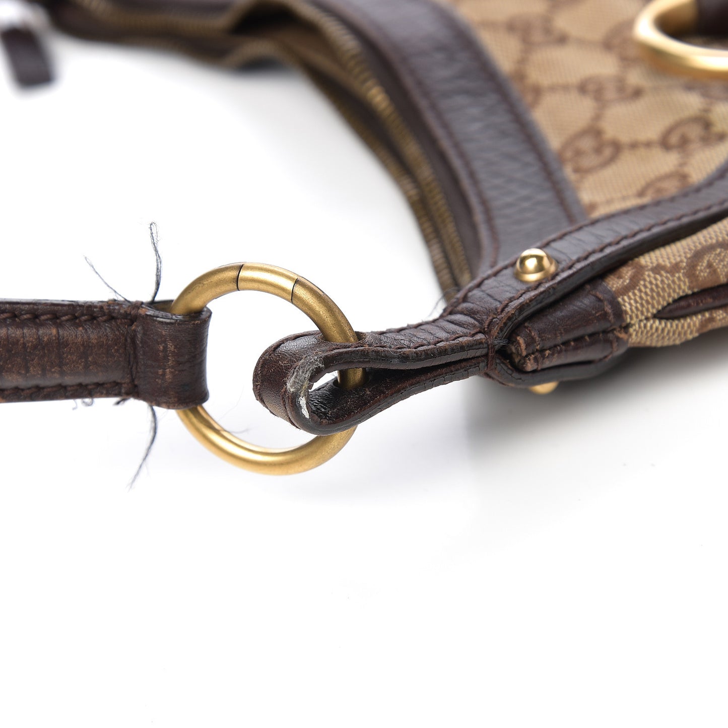 Monogram Horsebit Hobo Brown