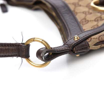 Gucci Monogram Horsebit Hobo Brown 9 of 12