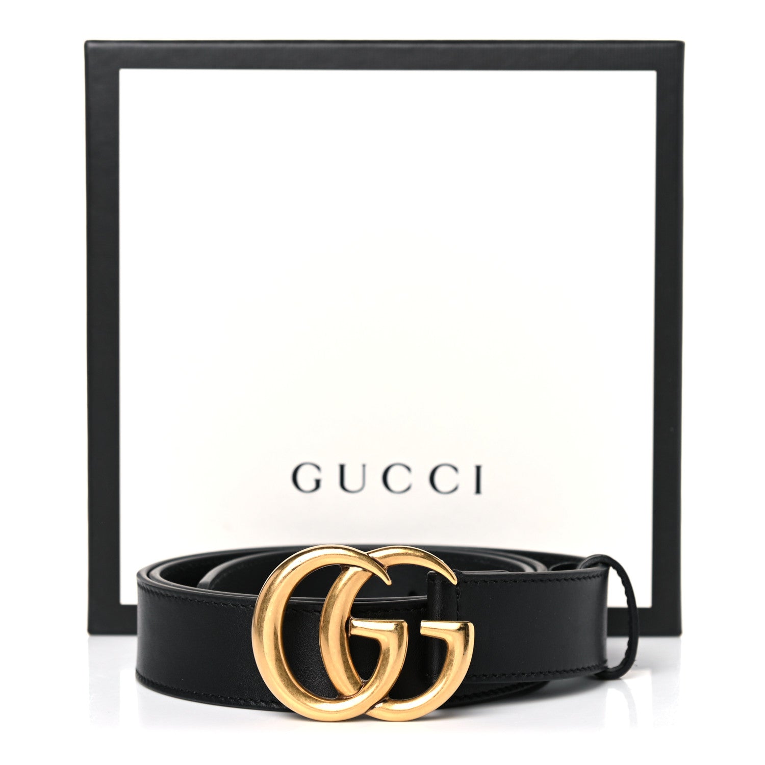 Gucci Calfskin Double G 30mm Belt 90 36 Black 8 of 8