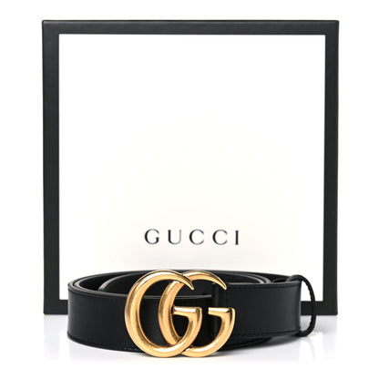 Gucci Calfskin Double G 30mm Belt 90 36 Black 8 of 8