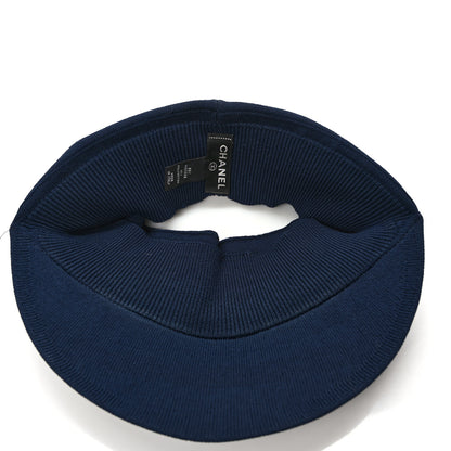 Chanel Knit CC Visor Blue 7 of 8