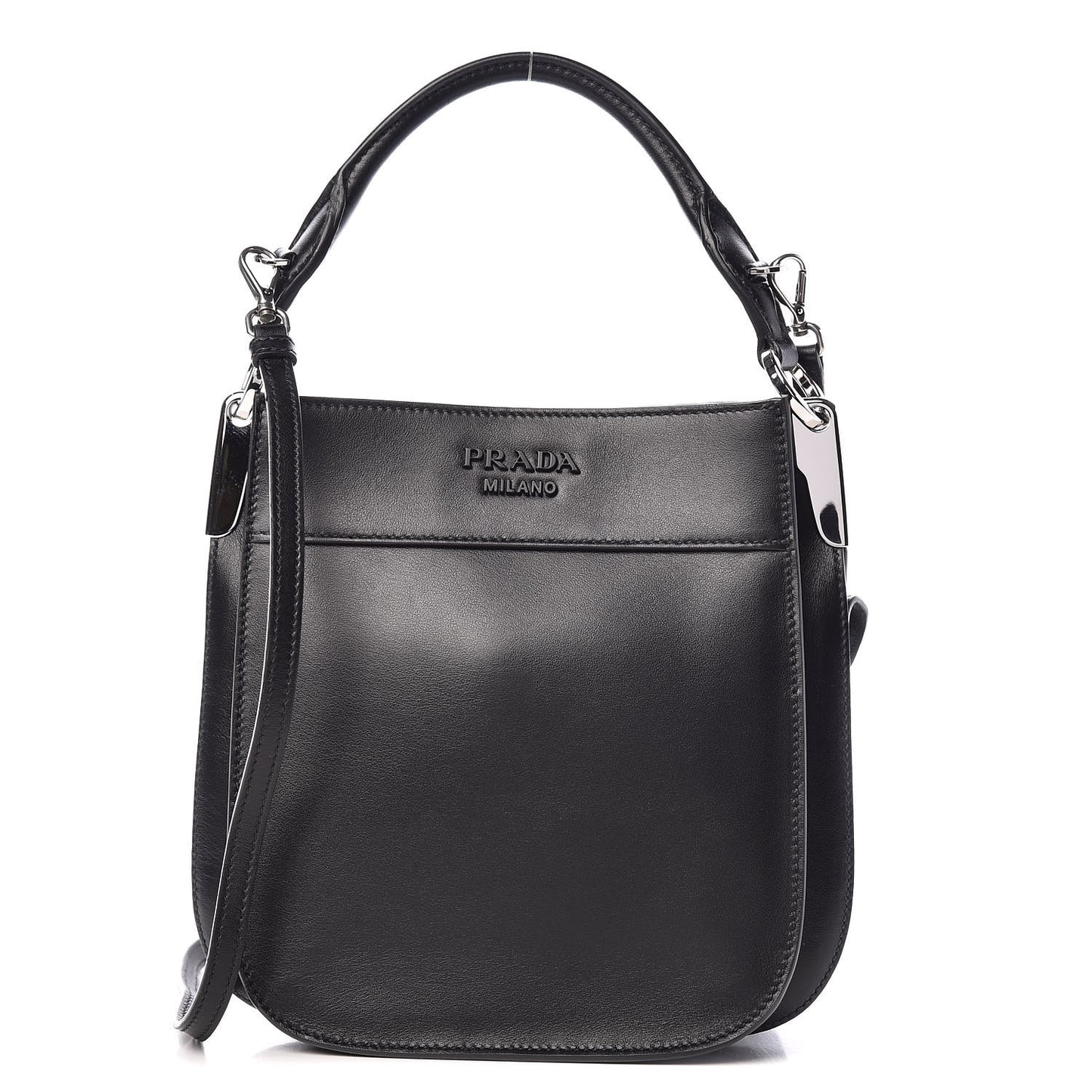City Calfskin Small Margit Bag Black