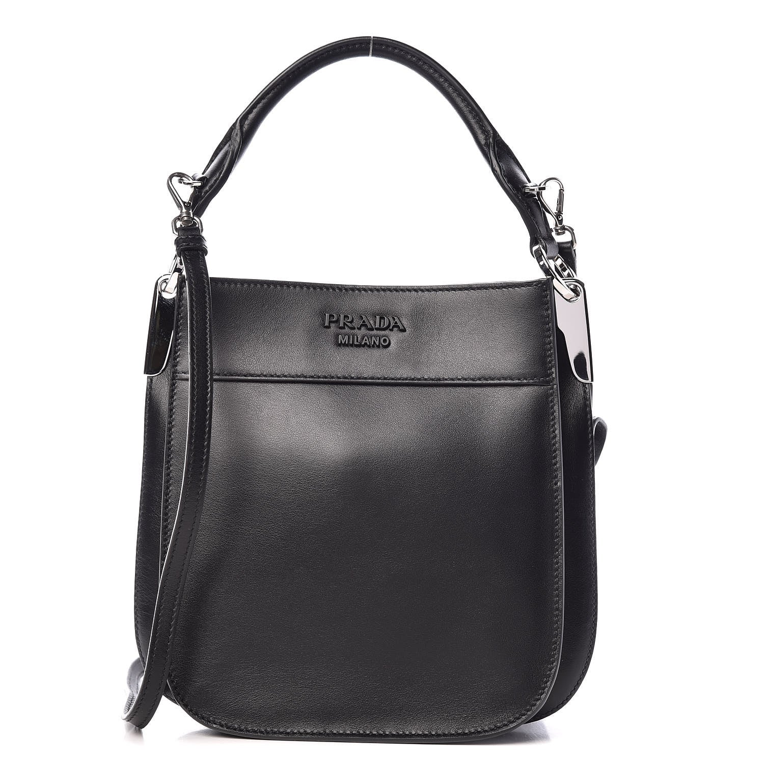 Prada City Calfskin Small Margit Bag Black 1 of 10