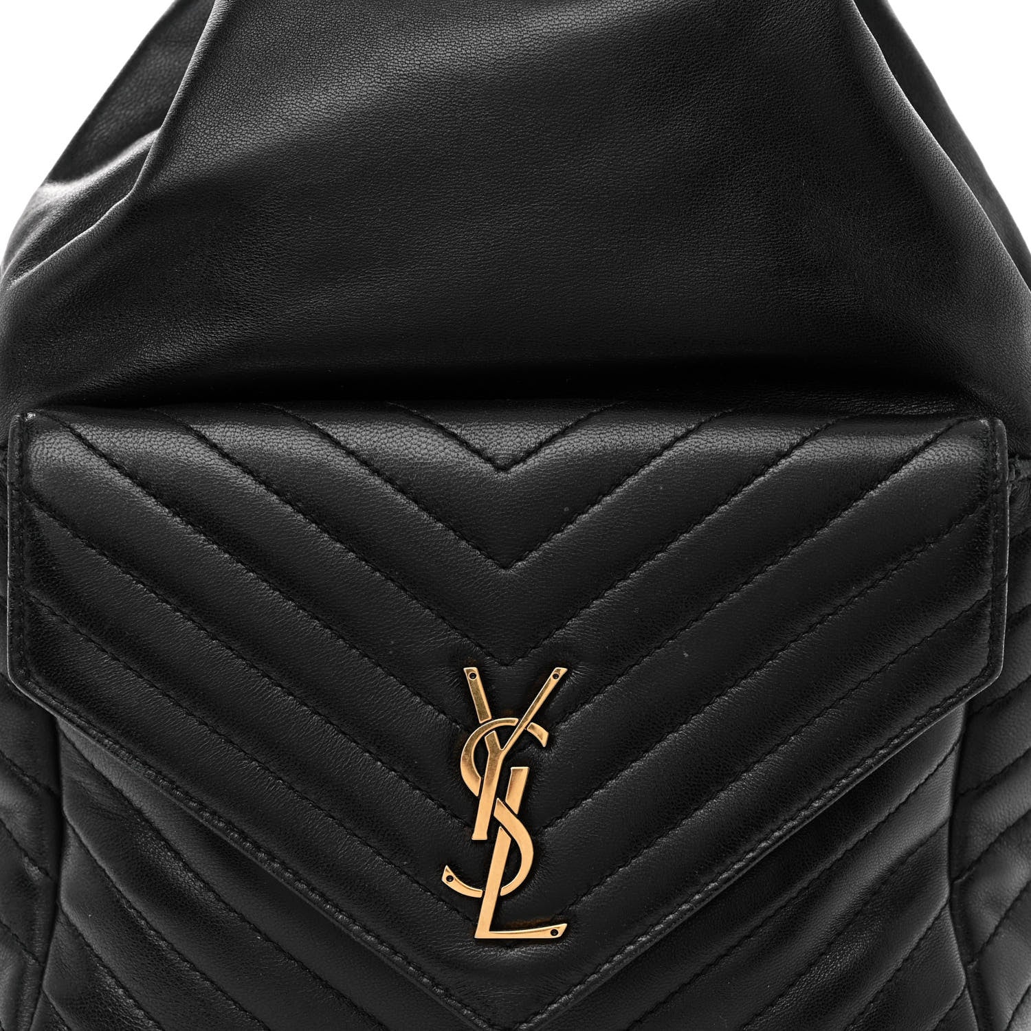Saint Laurent Lambskin Matelasse Monogram Joe Backpack Black 7 of 9
