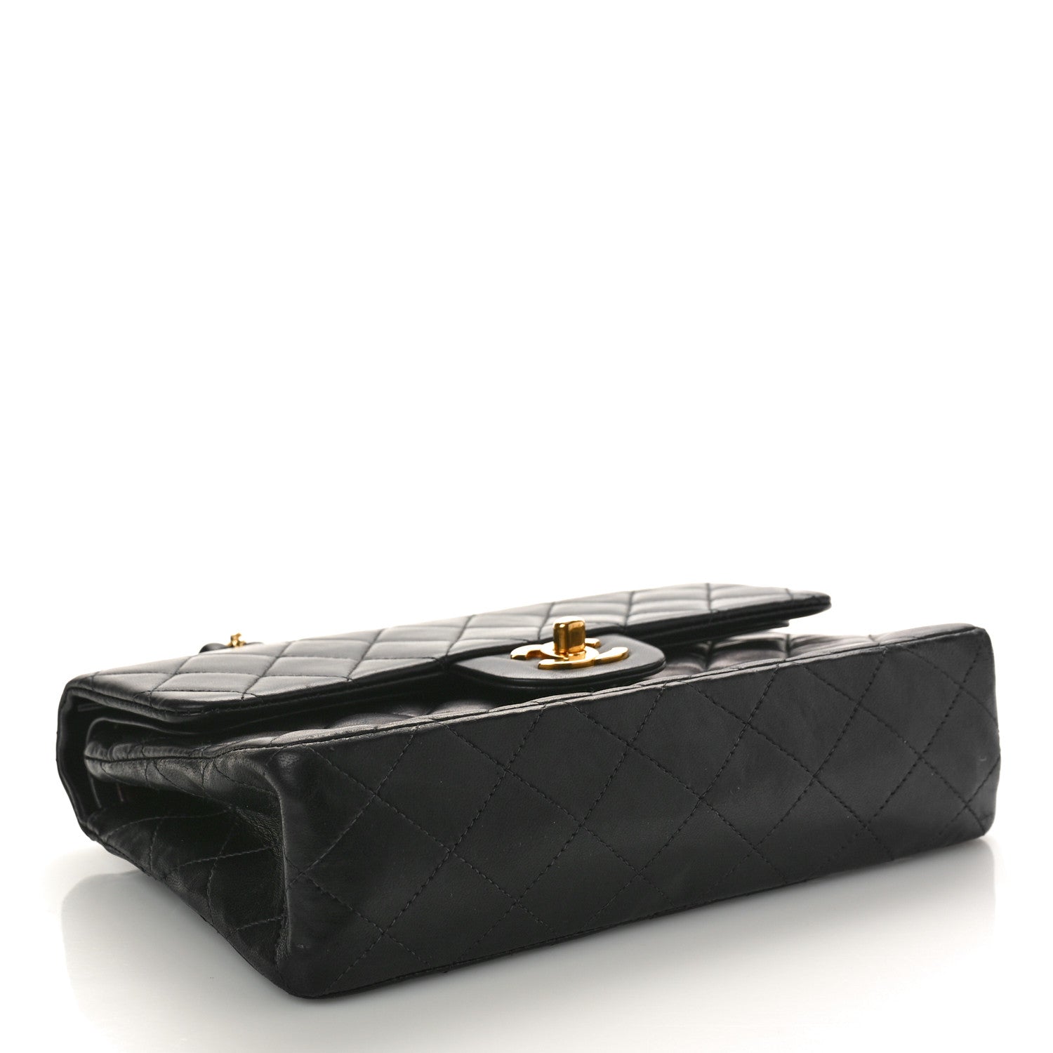Chanel Lambskin Quilted Small Double Flap Black 4 of 11