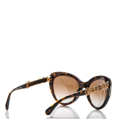 Chanel Bijou Cat Eye Sunglasses 5354 Tortoise 3 of 8