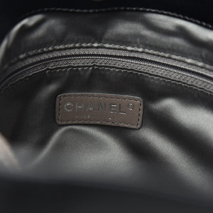Chanel Calfskin Modern Chain Rhodoid East West Tote Black 6 of 14