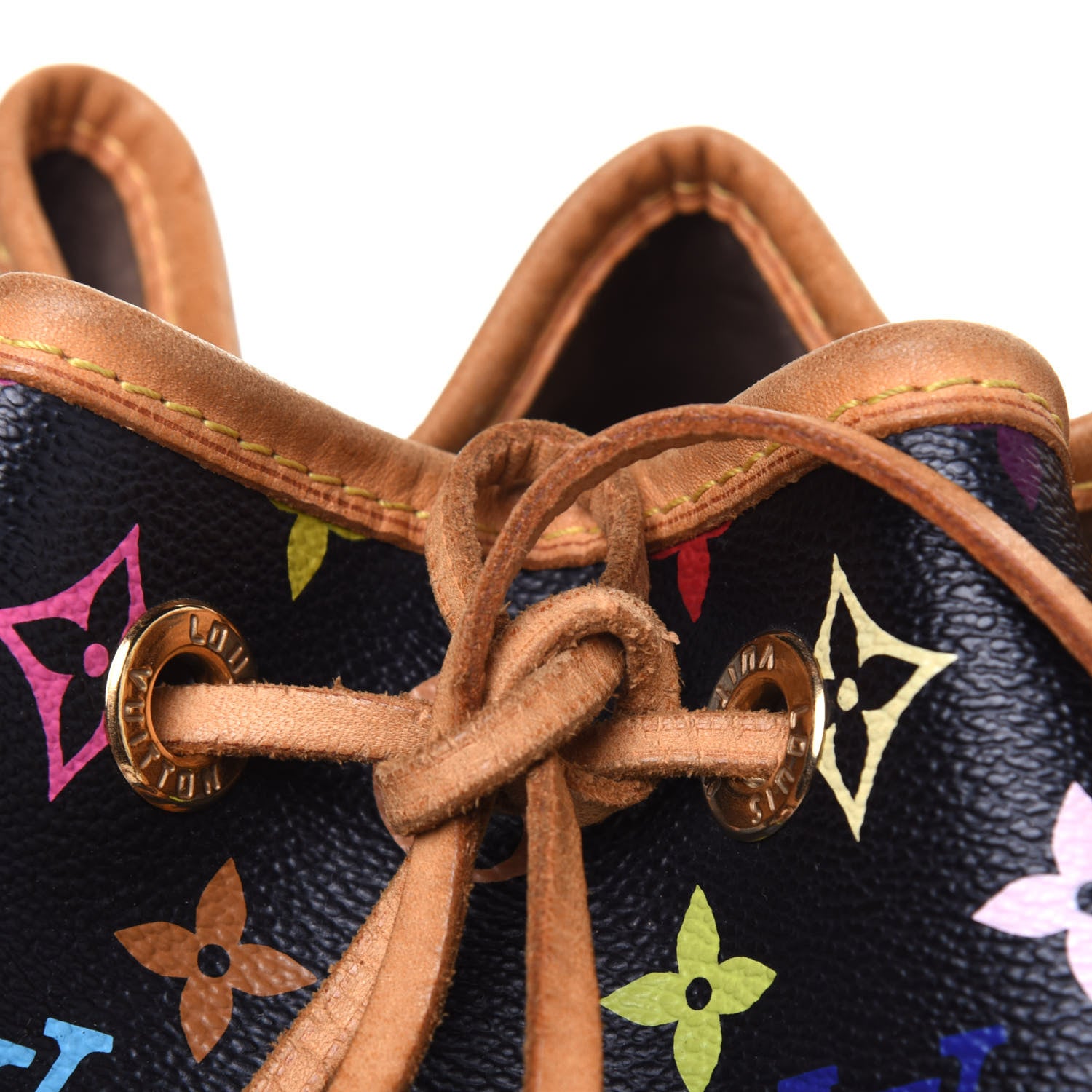 Louis Vuitton Monogram Multicolor Petit Noe Black 18 of 24