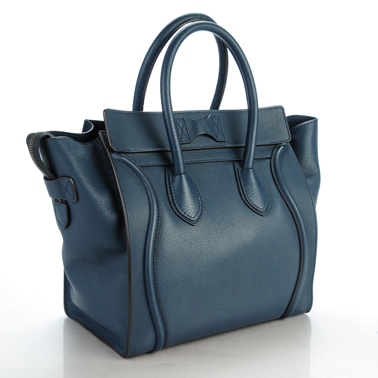 Drummed Calfskin Mini Luggage Orage